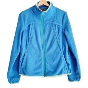PUMA Soft Fleece Full Zip-up Light Jacket Blue Sz L